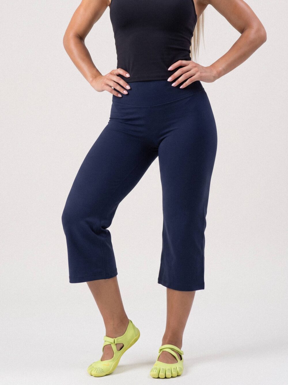 Wide Leg Capris Navy