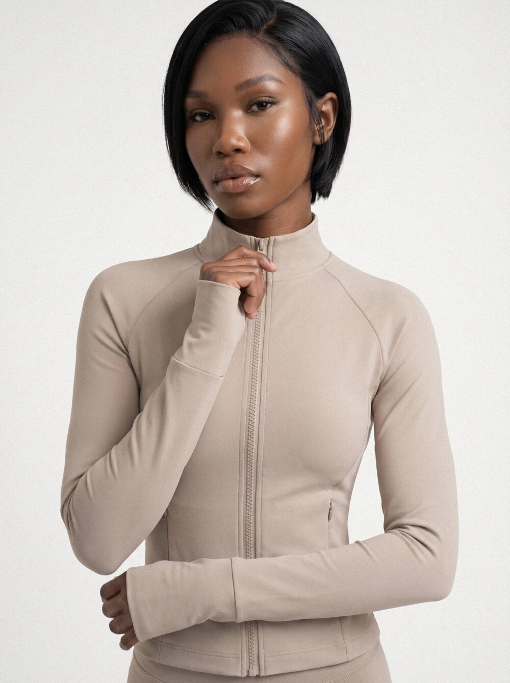 Secondskin Zip Jacket - Sand
